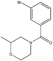 4-(3-bromobenzoyl)-2-methylmorpholine Structural