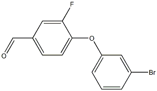 4-(3-bromophenoxy)-3-fluorobenzaldehyde Structural