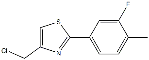 4-(chloromethyl)-2-(3-fluoro-4-methylphenyl)-1,3-thiazole