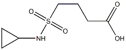 4-(cyclopropylsulfamoyl)butanoic acid Structural