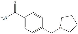 4-(pyrrolidin-1-ylmethyl)benzenecarbothioamide Structural