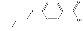 4-[(2-methoxyethyl)sulfanyl]benzoic acid