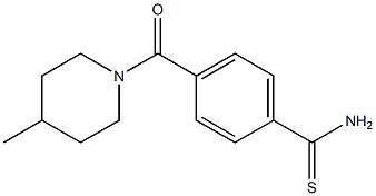 4-[(4-methylpiperidin-1-yl)carbonyl]benzenecarbothioamide