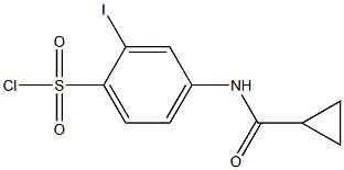 4-[(cyclopropylcarbonyl)amino]-2-iodobenzenesulfonyl chloride