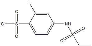 4-[(ethylsulfonyl)amino]-2-iodobenzenesulfonyl chloride