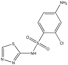 4-amino-2-chloro-N-(1,3,4-thiadiazol-2-yl)benzene-1-sulfonamide