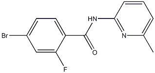 4-bromo-2-fluoro-N-(6-methylpyridin-2-yl)benzamide