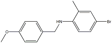 4-bromo-N-[(4-methoxyphenyl)methyl]-2-methylaniline