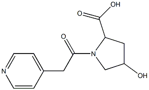 4-hydroxy-1-(pyridin-4-ylacetyl)pyrrolidine-2-carboxylic acid