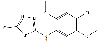 5-[(4-chloro-2,5-dimethoxyphenyl)amino]-1,3,4-thiadiazole-2-thiol