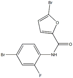 5-bromo-N-(4-bromo-2-fluorophenyl)furan-2-carboxamide Structural