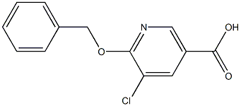 6-(benzyloxy)-5-chloronicotinic acid Structural Picture