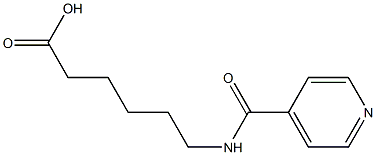 6-(isonicotinoylamino)hexanoic acid Structural