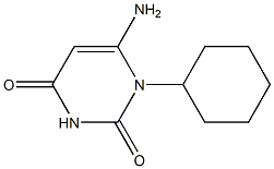 6-amino-1-cyclohexyl-1,2,3,4-tetrahydropyrimidine-2,4-dione Structural