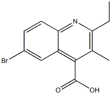 6-bromo-2-ethyl-3-methylquinoline-4-carboxylic acid