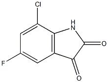 7-chloro-5-fluoro-1H-indole-2,3-dione Structural