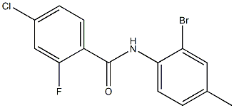 N-(2-bromo-4-methylphenyl)-4-chloro-2-fluorobenzamide