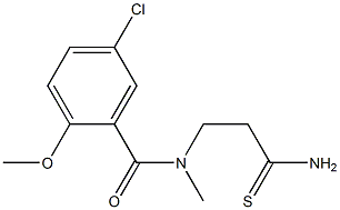 N-(2-carbamothioylethyl)-5-chloro-2-methoxy-N-methylbenzamide