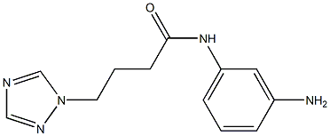 N-(3-aminophenyl)-4-(1H-1,2,4-triazol-1-yl)butanamide Structural