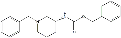 (R)-1-Benzyl-3-N-Cbz-amino-piperidine Structural