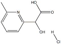 6-METHYL-2-PYRIDINEGLYCOLIC ACID HYDROCHLORIDE Structural