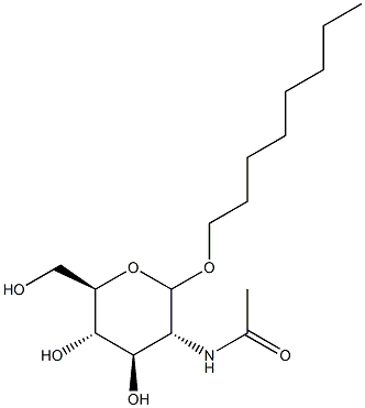 Octyl 2-Acetamido-2-Deoxy--D-Glucopyranoside Structural