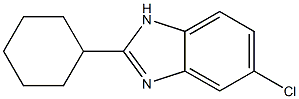 5-Chloro-2-cyclohexyl-1H-benzoimidazole Structural