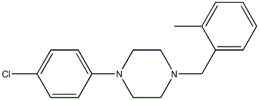 1-(4-chlorophenyl)-4-(2-methylbenzyl)piperazine