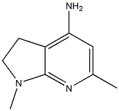 1,6-dimethyl-2,3-dihydro-1H-pyrrolo[2,3-b]pyridin-4-ylamine Structural