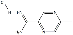 5-Methyl-pyrazine-2-carboxamidine HCl Structural