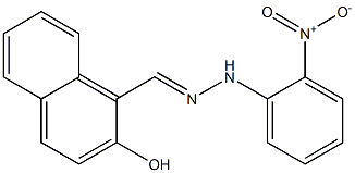 2-hydroxy-1-naphthaldehyde N-(2-nitrophenyl)hydrazone