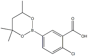 2-Chloro-5-(4,4,6-trimethyl-1,3,2-dioxaborinan-2-yl)benzoic acid