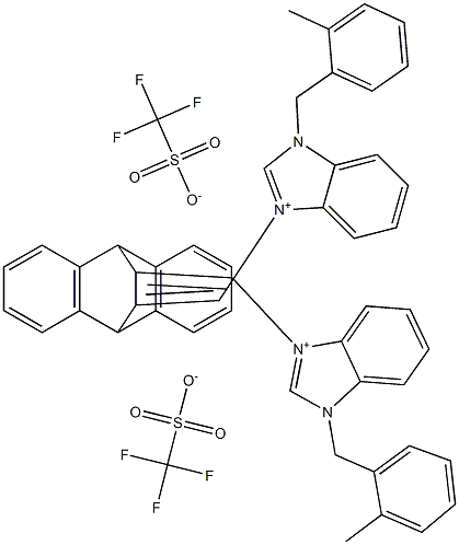 11,12-Bis[N-(2-methylbenzyl)-1H-benzimidazolium-3-methylene]-9,10-dihydro-9,10-ethanoanthracene bis(trifluoromethanesulfonate)