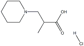 2-methyl-3-piperidin-1-ylpropanoic acid hydrochloride Structural