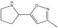 3-methyl-5-pyrrolidin-2-ylisoxazole Structural