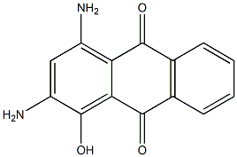 1-Hydroxy-2,4-diaminoanthraquinone Structural