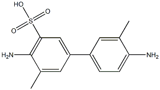 4,4'-Diamino-3,3'-dimethylbiphenyl-5-sulfonic acid Structural