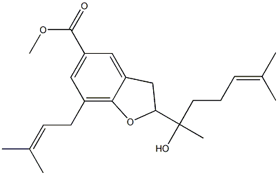 2-(1-Hydroxy-1,5-dimethyl-4-hexenyl)-7-(3-methyl-2-butenyl)-2,3-dihydrobenzofuran-5-carboxylic acid methyl ester