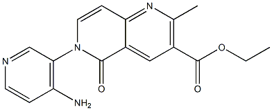 6-(4-Amino-3-pyridyl)-2-methyl-5-oxo-5,6-dihydro-1,6-naphthyridine-3-carboxylic acid ethyl ester