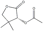 Acetic acid (3R)-2-oxo-4,4-dimethyltetrahydrofuran-3-yl ester Structural