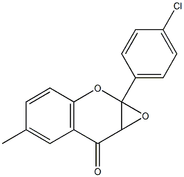 2,3-Epoxy-2,3-dihydro-4'-chloro-6-methylflavone Structural