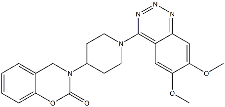 4-[4-[(3,4-Dihydro-2-oxo-2H-1,3-benzoxazin)-3-yl]piperidino]-6,7-dimethoxy-1,2,3-benzotriazine