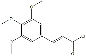 (E)-3-(3,4,5-Trimethoxy-phenyl)-acryloyl chloride Structural