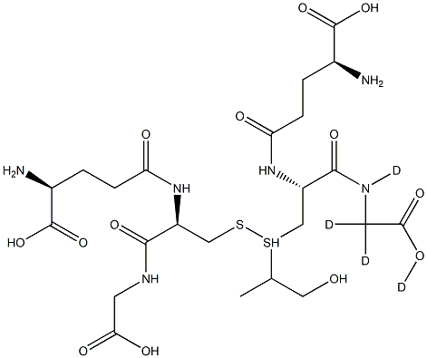 S-(1-Methyl-2-hydroxyethyl)glutathione-d4 Structural
