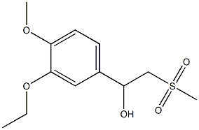 1-(3-ethoxy-4-methoxyphenyl)-2-(methylsulfonyl)ethan-1-ol