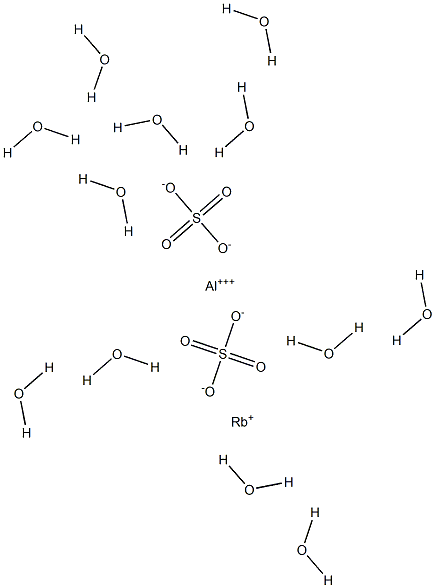 rubidium aluminum sulfate dodecahydrate Structural