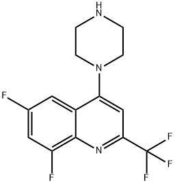 Quinoline, 6,8-difluoro-4-(1-piperazinyl)-2-(trifluoromethyl)- Structural