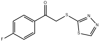 Ethanone, 1-(4-fluorophenyl)-2-(1,3,4-thiadiazol-2-ylthio)- Structural
