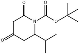 tert-butyl 2-isopropyl-4,6-dioxopiperidine-1-carboxylate Structural