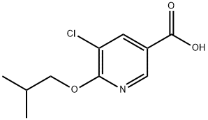 5-chloro-6-(2-methylpropoxy)pyridine-3-carboxylic acid